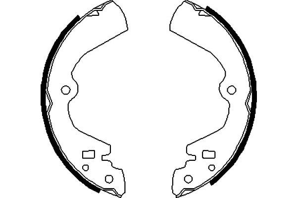 KAVO PARTS stabdžių trinkelių komplektas BS-7409